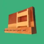 Portallaves natural con soporte