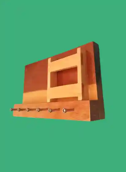 Portallaves natural con soporte