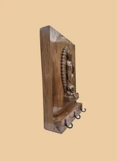 Virge de Guadalupe sobre madera natural - Imagen 6