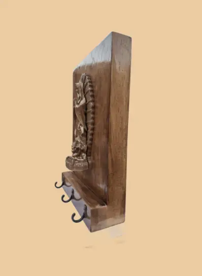 Virge de Guadalupe sobre madera natural - Imagen 3